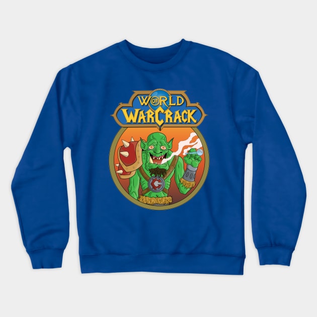 World of Warcrack Orc Crewneck Sweatshirt by Jimbo_Fett
